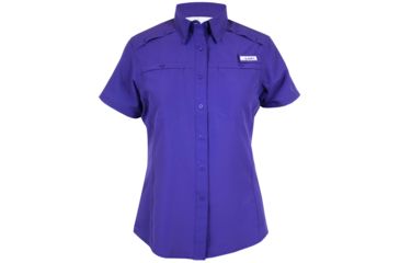 Image of Habit Shell Cove River Shirt Short Sleeve - Womens, Spectrum Blue, Large, TS1349-702-WL
