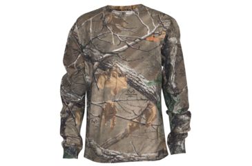 Image of Habit Youth Bear Cave Long Sleeve Camo CVC Tee - Unisex, Realtree Xtra, Small, TS1321-183-YS