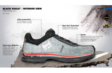 Image of HAIX Black Eagle Tactical 2.0 Low Shoe - Mens, Black, 9.5, 340001W-9.5