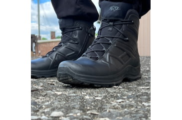 Image of HAIX Eagle Tactical 2.0 GTX Mid Side Zip Boots - Mens, Black, 8.5 US, Wide, 340043W-8.5