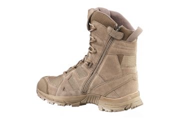 Image of HAIX Mens Black Eagle Athletic 11 High Side Zip Textile Boots, Desert Tan, 4.5 320002-4.5