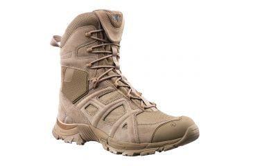 Image of HAIX Mens Black Eagle Athletic 11 High Side Zip Textile Boots, Desert Tan, 4.5 320002-4.5