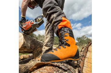 Image of HAIX Mens Protector Prime Work Boot, Orange, 10, 603102W-10