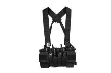 Image of Haley Strategic Partners D3CRX Disruptive Environments Chest Rig X, Black HSPD3CRX-BLK