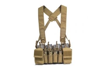 Image of Haley Strategic Partners D3CRX Disruptive Environments Chest Rig X, Coyote HSPD3CRX-COY