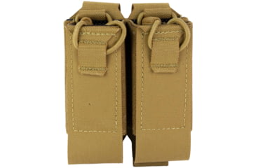 Image of Haley Strategic Partners Double Pistol Mag Pouch, Coyote Brown, POUCH-PM-2-2-COY