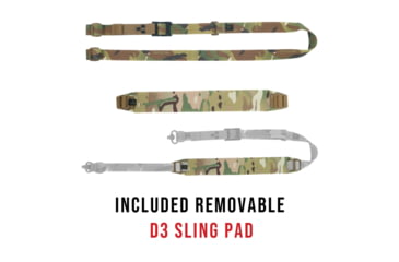 Image of Haley Strategic Partners D3 Pro Sling, Two Point, 6oz, 70x2x.5, MIL-SPEC Nylon Webbing Construction