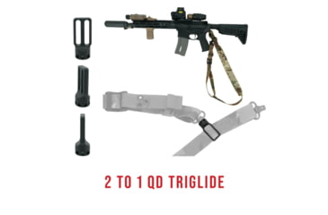 Image of Haley Strategic Partners D3 Pro Sling, Two Point, 6oz, 70x2x.5, MIL-SPEC Nylon Webbing Construction