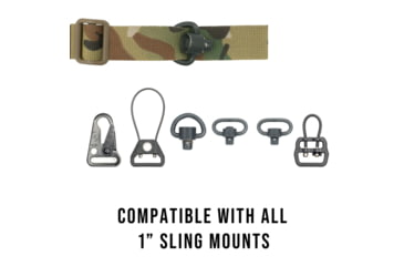 Image of Haley Strategic Partners D3 Slim Sling, Two Point, 2.9oz, 70x1.375x.5, MIL-SPEC Nylon Webbing Construction