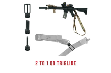 Image of Haley Strategic Partners D3 Slim Sling, Two Point, 2.9oz, 70x1.375x.5, MIL-SPEC Nylon Webbing Construction