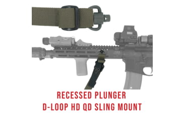 Image of Haley Strategic Partners D3 Slim Sling, Two Point, 2.9oz, 70x1.375x.5, MIL-SPEC Nylon Webbing Construction