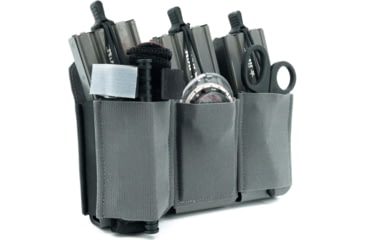 Image of Haley Strategic Partners Thorax Incog Triple Rifle Magazine Placard, Fits 3 Rifle Magazines, Gray, TPC-IC-TRMP-MP2-1-3-GRY