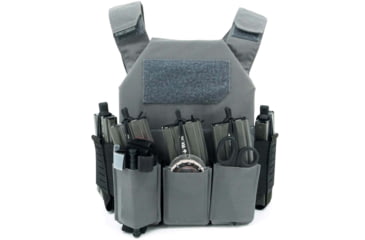 Image of Haley Strategic Partners Thorax Incog Triple Rifle Magazine Placard, Fits 3 Rifle Magazines, Gray, TPC-IC-TRMP-MP2-1-3-GRY