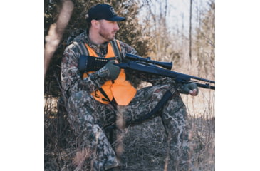 Image of HALF RACK Karrylite Stool, 3-Legged, Grey/Orange, Medium, HR1450