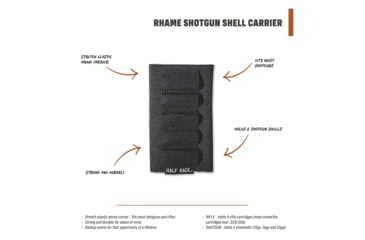 Image of HALF RACK Rhame Buttstock Ammo Carrier, Black, Small, HR1121