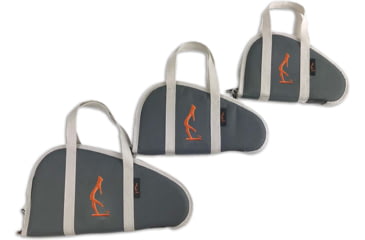Image of HALF RACK Wildcat Handgun Case, Dark Grey/Light Grey/Orange, Small, HR1022