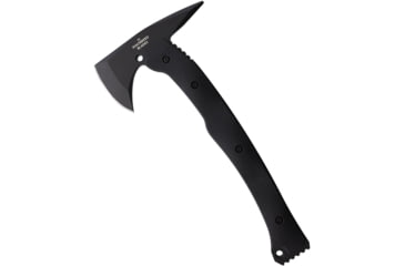 Image of Halfbreed Blades Large Rescue Axe, 6.25 black Teflon coated K110 tool steel axe head, Black G10 handle, LRA-01 BLK