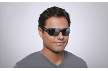 Image of Maui Jim Hamoa Beach Sunglasses w/ Matte Black Rubber Frame and Neutral Grey Lenses - 226-2M, On Model