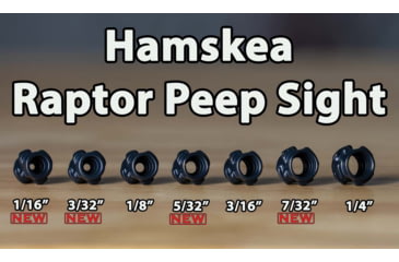Image of Hamskea Raptor Peep, 7/32in, Black, PEEP043