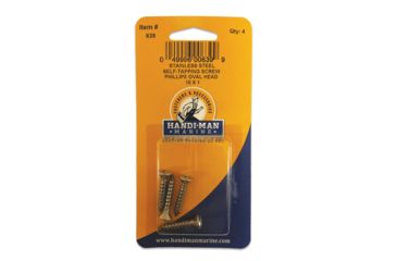 Image of Handi-Man Marine Phillips Self Tapping Oval Screw Stainles Steel - #10 x 1" 69509