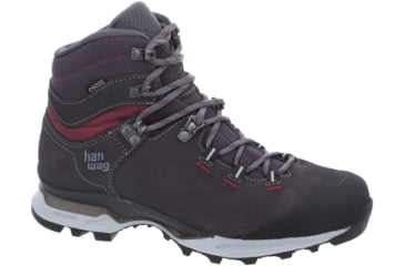 Image of Hanwag Tatra Light Bunion GTX Hiking Shoes - Womens, Asphalt/Dark Garnet, Medium, 6 US, H202601-64356-6