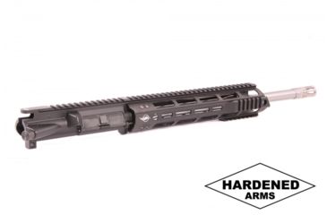 Image of Hardened Arms Upper Receiver Assembly, AR-15, .223 Wylde, 16 inch Barrel, SOCOM Profile, Mid-Length, 1/8 Twist, 1/2x28 Thread, 12 inch Talon Handguard, A2 Flash Hider, Black upp0130