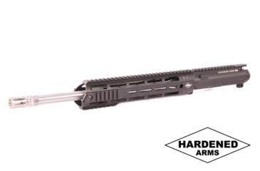 Image of Hardened Arms Upper Receiver Assembly, AR-15, .223 Wylde, 16 inch Barrel, SOCOM Profile, Mid-Length, 1/8 Twist, 1/2x28 Thread, 12 inch Talon Handguard, A2 Flash Hider, Black upp0130
