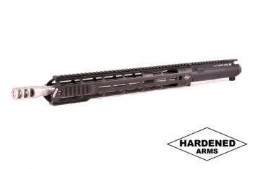 Image of Hardened Arms Upper Receiver Assembly, AR-15, .300 Blackout, 16 inch Barrel, HBAR Profile, Pistol Length, 1/8 Twist, 5/8x24 Thread, 15 inch Talon Handguard, Short Comp Muzzle Brake, Black upp0220