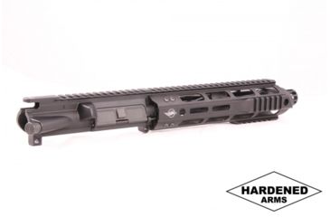 Image of Hardened Arms Upper Receiver Assembly, AR-15, .300 Blackout, 8.5 inch Barrel, HBAR Profile, Pistol Length, 1/8 Twist, 5/8x24 Thread, 10 inch Talon Handguard, SMC Muzzle Brake, Black upp0212