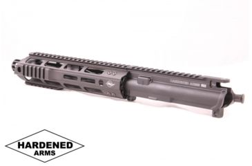 Image of Hardened Arms Upper Receiver Assembly, AR-15, .300 Blackout, 8.5 inch Barrel, HBAR Profile, Pistol Length, 1/8 Twist, 5/8x24 Thread, 10 inch Talon Handguard, SMC Muzzle Brake, Black upp0212