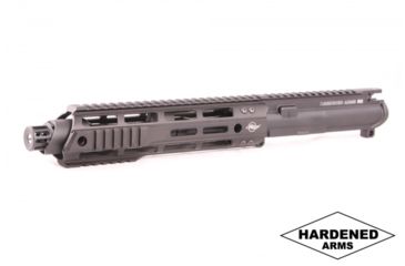 Image of Hardened Arms Upper Receiver Assembly, AR-15, .300 Blackout, 8.5 inch Barrel, HBAR Profile, Pistol Length, 1/8 Twist, 5/8x24 Thread, 10 inch Talon Handguard, SMC Muzzle Brake, Black upp0212
