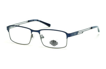 Image of Harley Davidson Eyewear HD0138T Eyeglass Frames - Matte Blue Frame, Matte Blue Lenses, 50 mm Lens Diameter HD0138T50091