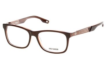 Image of Harley Davidson Eyewear HD0726 Eyeglass Frames - Shiny Dark Brown Frame Color