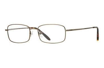 Image of Hart Schaffner Marx HSM T-141 SEHS T14100 Single Vision Prescription Eyewear - Brushed Brown SEHS T141005750 BN