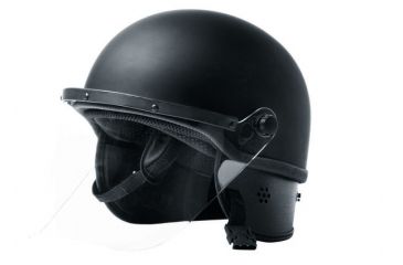 Image of Hatch Polycarbonate (PC) Half Shell Helmet w/ Face Shield, Black 1168744
