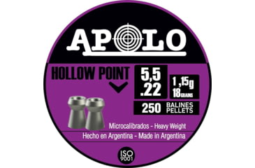 Image of Hatsan Apolo .22 Hollow Point 18 Grain 250 Pack