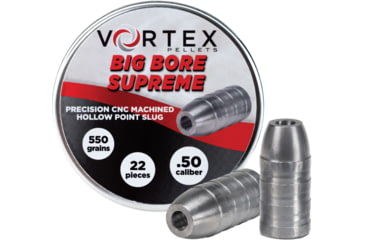 Image of Hatsan Vortex Big Bore Supreme Pellets, .50 Caliber, 550 Grain, Hollow Point, 22 Rounds, HA90628