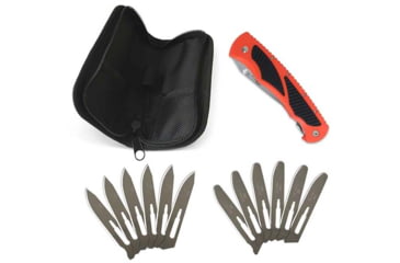 Image of Havalon Titan Double Blade Folding Knife, Box, Blaze Orange, XTI-TZBO