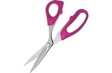 Image of Havels Fabric Serrated Scissors, 8in Overall, AUS-8 Stainless Blades, Pink ABS Handles, 30212
