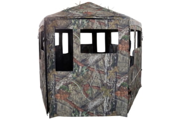 Image of Hawk Treestands Bunker Hunting Blind, Mossy Oak/Blackout, HWK-DOX-BNK400