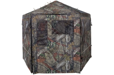 Image of Hawk Treestands Bunker Hunting Blind, Mossy Oak/Blackout, HWK-DOX-BNK400