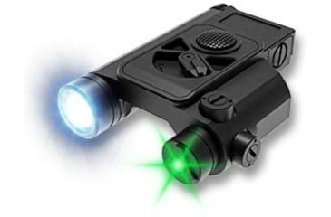 Image of Hawk Gazer FLG-21 LED Flashlight/Green Laser Combo, Low Profile, Black, HG-FLG-21