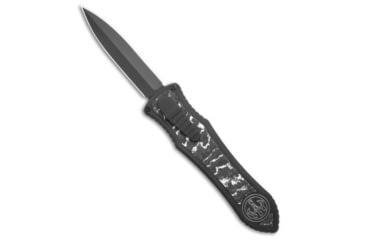 Image of Hawk Knife Designs G&amp;G Hawk Custom Deadlock Model C D/A OTF Knife Ti/Crossout White CF 3.5" DLC, Black/White, Bohler M390, adult, BHQ-231967