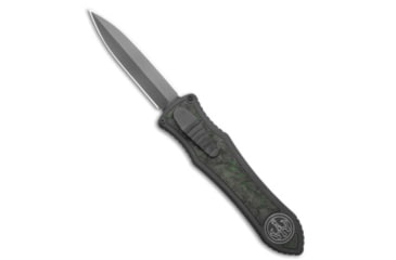 Image of Hawk Knife Designs G&amp;G Hawk Custom Deadlock Model C D/A OTF Knife Ti/Jungle Wear CF 3.5" Gray, Black/Green, Bohler M390, adult, BHQ-231969