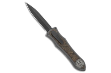 Image of Hawk Knife Designs G&amp;G Hawk Custom Deadlock Model C Dark Matter Gold CF/SW Ti 3.5" DLC MagnaCut, Gold/Gray, CPM MagnaCut, adult, BHQ-207849