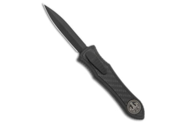 Image of Hawk Knife Designs G&amp;G Hawk Custom Deadlock Model C OTF Knife CF/Black Ti 3.5" DLC MagnaCut, Black, CPM MagnaCut, adult, BHQ-207852