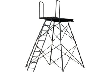 Image of Hawk Treestands Scout Floor w/10ft Tower, Black, HWK-SCFLR-10C