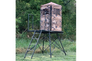 Image of Hawk Treestands Scout Floor w/ 5ft Tower, Black, HWK-SCFLR-5C