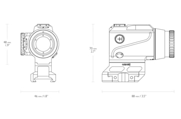 Image of Hawke Sport Optics 1x15mm 1 MOA Prism Red Dot Sight, Black, 12050