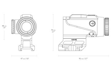 Image of Hawke Sport Optics 4x24 1 MOA Prism Red Dot Sight, Black, 12054